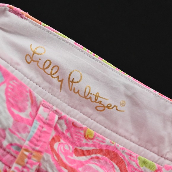 Lilly Pulitzer Callahan Shorts Size 2 Pink More Kinis in the Keys Pink Pout - Picture 6 of 14